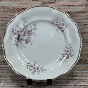 Favolina Karolina Jarolina Poland 3879 Bread Dessert Silver Scalloped Floral 12‎